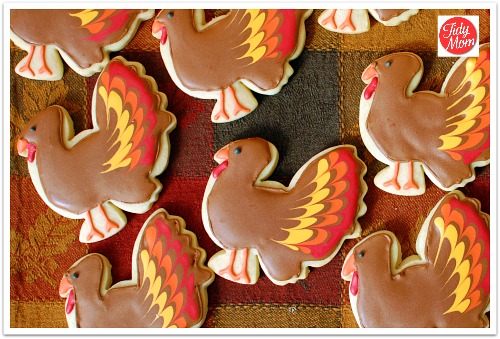 Decorated #Thanksgiving Turkey Cookies at TidyMom.net