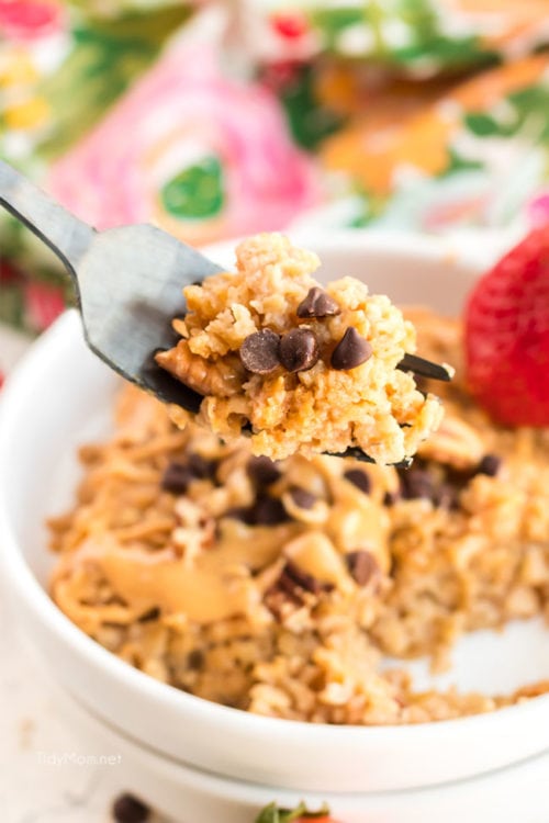 Baked Peanut Butter Oatmeal