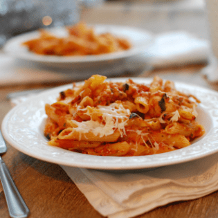 Low Cal Three Cheese Chicken Penne