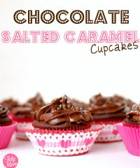 Chocolate salted caramel cupcakes