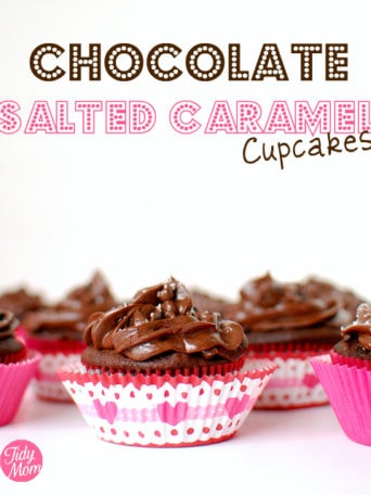 Chocolate salted caramel cupcakes