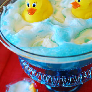 Blue Baby Shower Punch with Rubber Ducks - TidyMom®