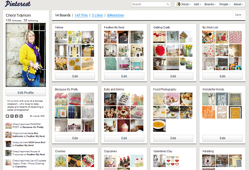 pinterest create board