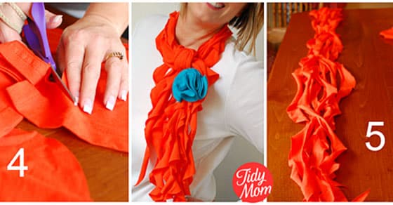 The No-Sew T-Shirt Scarf - TinkerLab