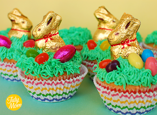 spring easter cupcakes