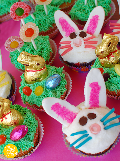 spring easter cupcakes