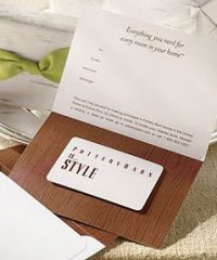 win a FREE $100 Pottery Barn Gift Card