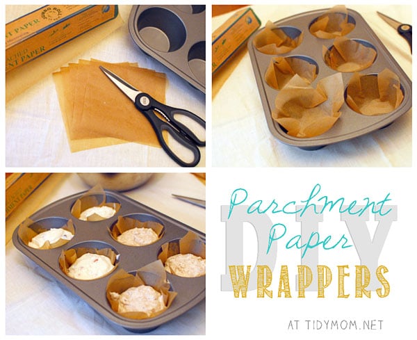 DIY Parchment Paper Wrappers at TidyMom.net