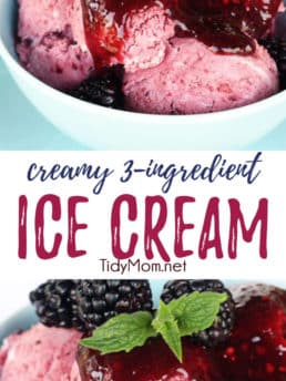 no-churn 3-ingredient ice cream photo collage