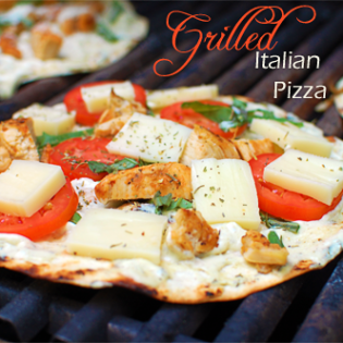 grilled italian pizza