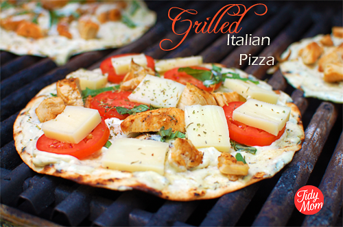 grilled italian pizza