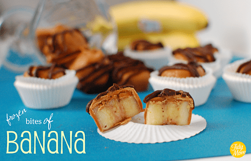 Frozen Peanut Butter Banana Bites