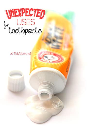 Unexpected Uses for Toothpaste at TidyMom