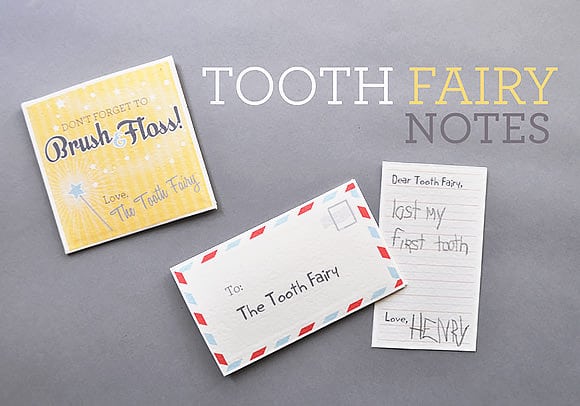 tooth fairy notes free printable