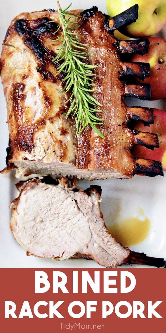 juicy brined rack of pork