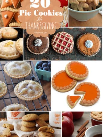 20 Pie Cookies to make for Thanksgiving! at TidyMom.net
