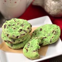 Mint Chocolate Chip Cookies 