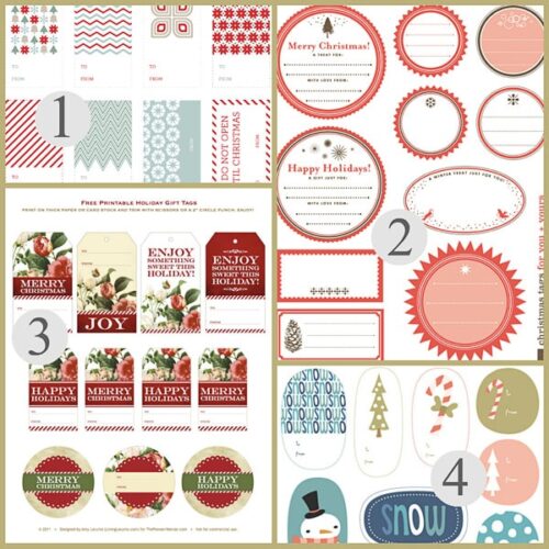 Free Printable Christmas Gift Tags: Christmas Printables