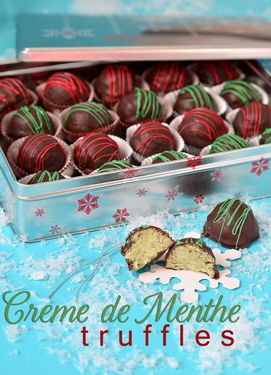 creme de minthe truffles