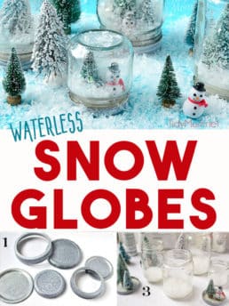 diy snow globes photo collage
