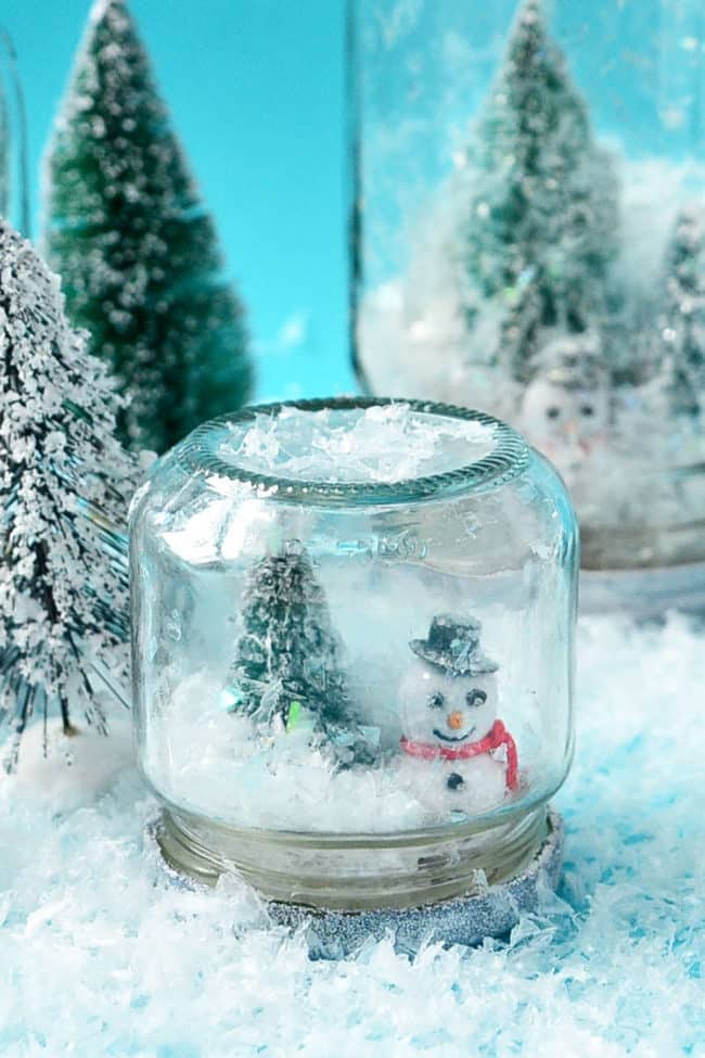 fun easy homemade snow globes without water!