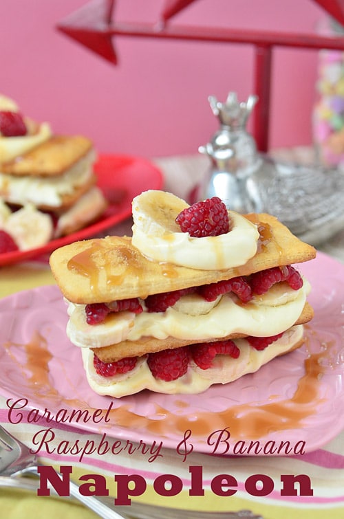 Caramel Raspberry Banana Napoleon TidyMom