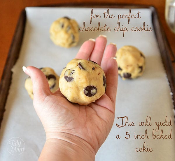 The secret to the best chocolate chip cookie at TidyMom.net