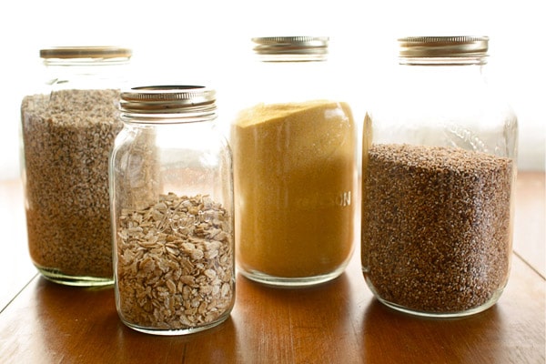 dry goods in jars