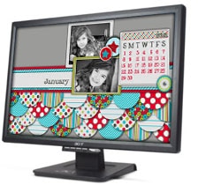 Free January 2012 Desktop Themes & Printable Calendars