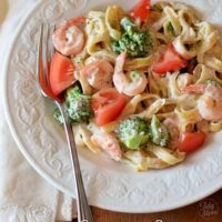 Shrimp & Broccoli Fettuccine