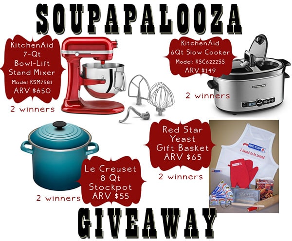 soupapalooza giveaway prizes
