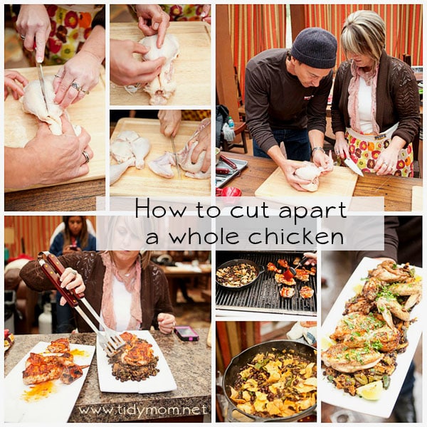 Cut apart a chicken with Jeffrey Saad and TidyMom
