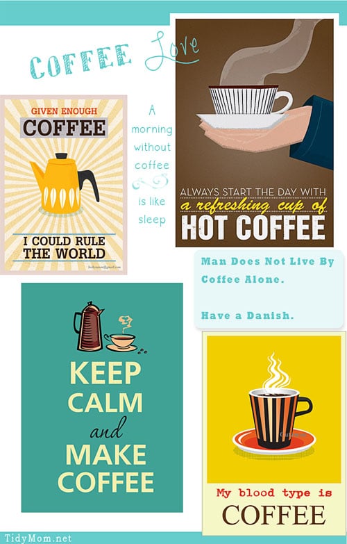 Coffee Love prints