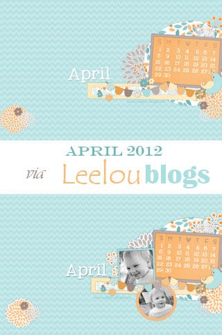 Leelou blogs April 2012 free desktop background