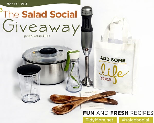 Salad Social Giveaway Prizes at TidyMom.net