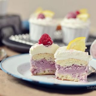 Black Raspberry & Lemon Ice Cream Cupcakes at TidyMom
