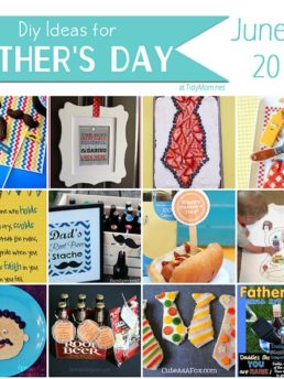 DIY Father's Day Ideas at TidyMom.net