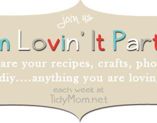 I'm Lovin It Party at TidyMom.net every week!