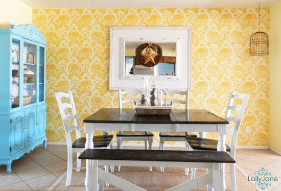 LollyJane blog julia stencil featured wall