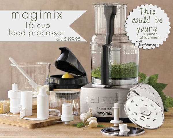Magimix 16 cup Food Processor Giveaway at TidyMom