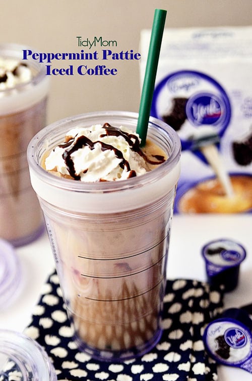 Pepermint Pattie Iced Coffee at TidyMom