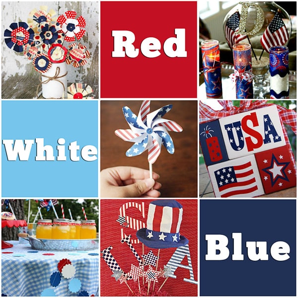 Red White and Blue Crafts at TidyMom.net