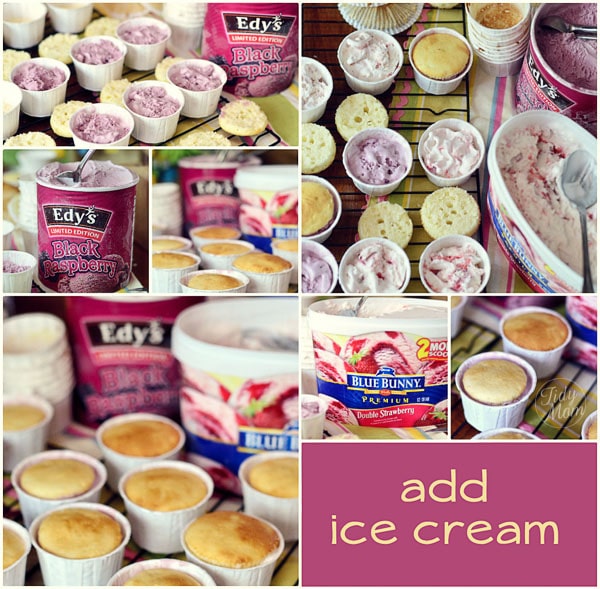 how to make ice cream cupcakes at TidyMom