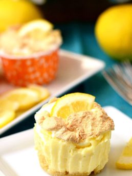 These simple, fun, mini lemon meringue pies from scratch are fresh, tangy and perfect for summer picnics, parties, and BBQ. They are best served cold, making them a great make ahead dessert. So much easier than making a full pie!
