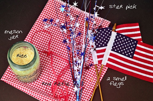 patriotic centerpiece supplies