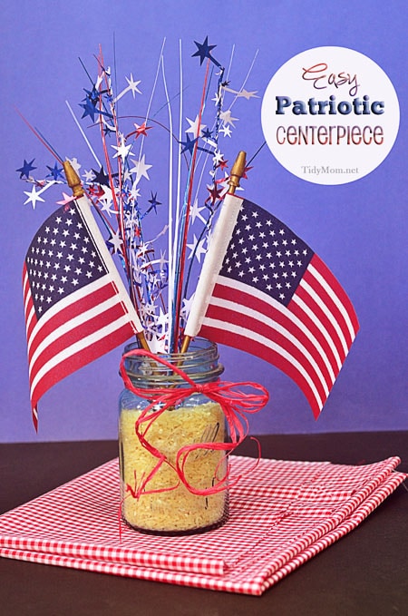 patriotic diy centerpiece