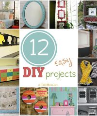 12 Easy DIY Projects at TidyMom.net