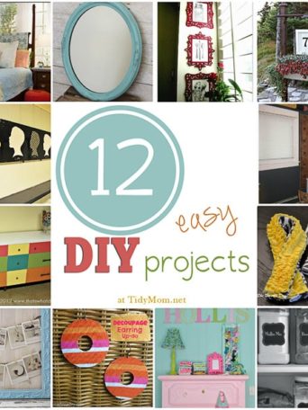 12 Easy DIY Projects at TidyMom.net