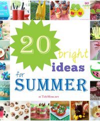 20 Bright Ideas for Summer at TidyMom.net