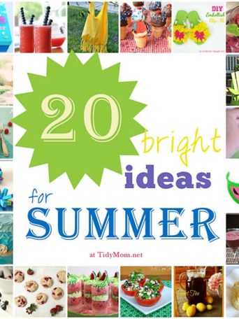 20 Bright Ideas for Summer at TidyMom.net